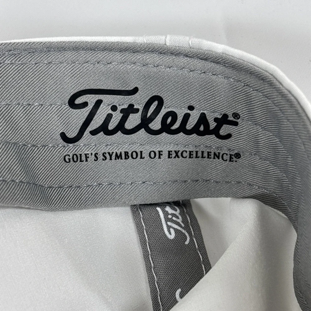 Titleist Golf Hat White Adjustable T‎ Series Embroidered Logo Tour Performance